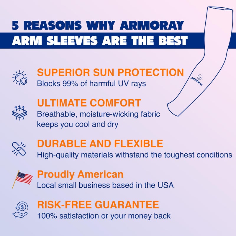 ARMORAY Arm Sleeves for Men - Tattoo Cover Up Sleeves - Arm Sleeves for Women - Sleeves to Cover Arms for Women & Men - Arm Compression Sleeve - Image 2
